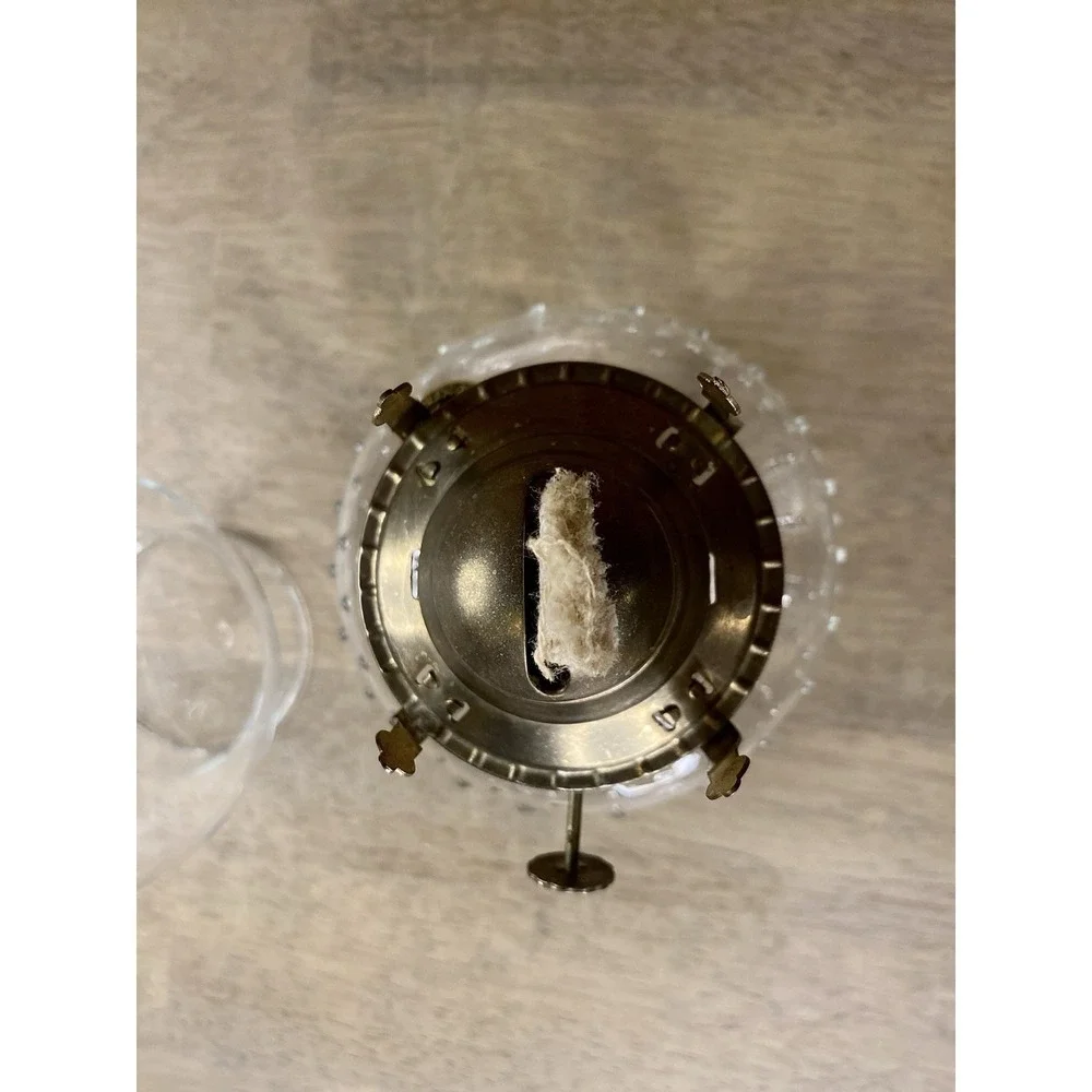 Lamplight Farms Vintage Oil‎ Kerosene Lamp Hobnail Bumpy Chimney Top Hurricane